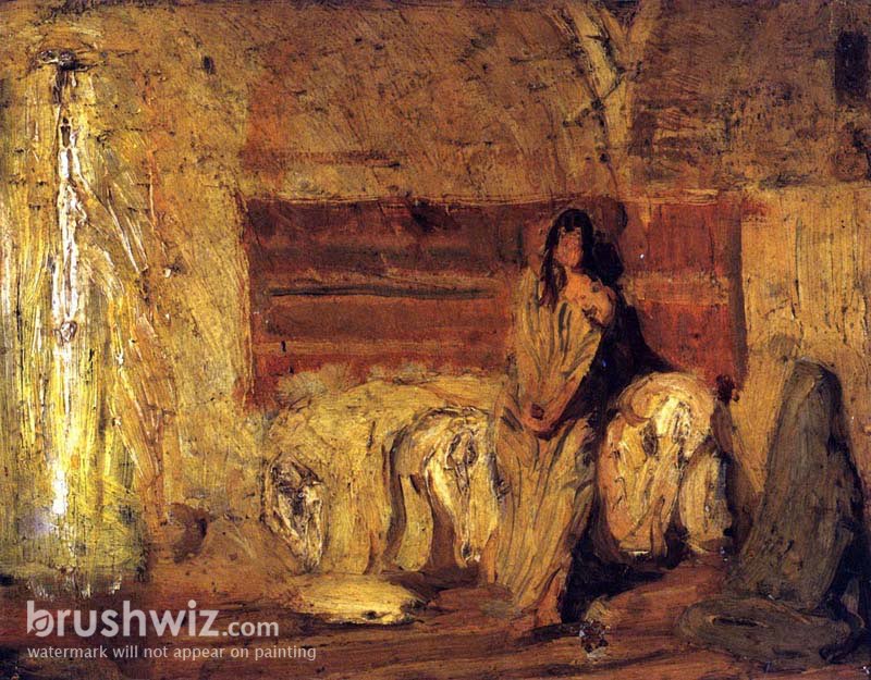 Study For The Annunciation By Henry Ossawa Tanner Oil Painting