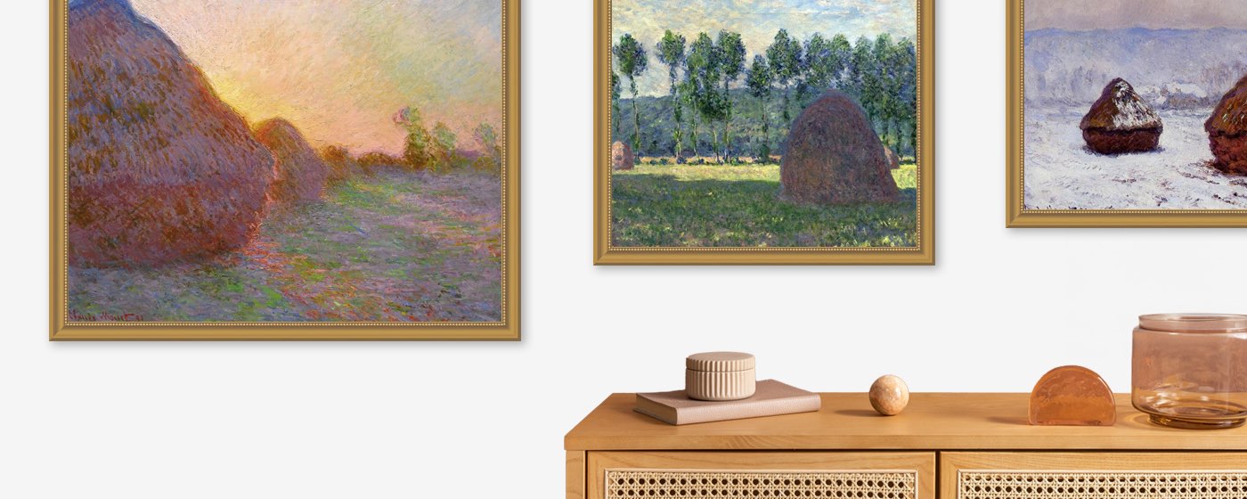Monet’s Haystacks Reproductions