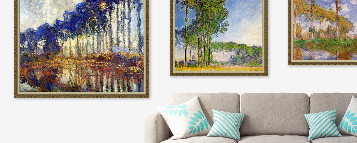 Monet’s Poplars Series Reproductions
