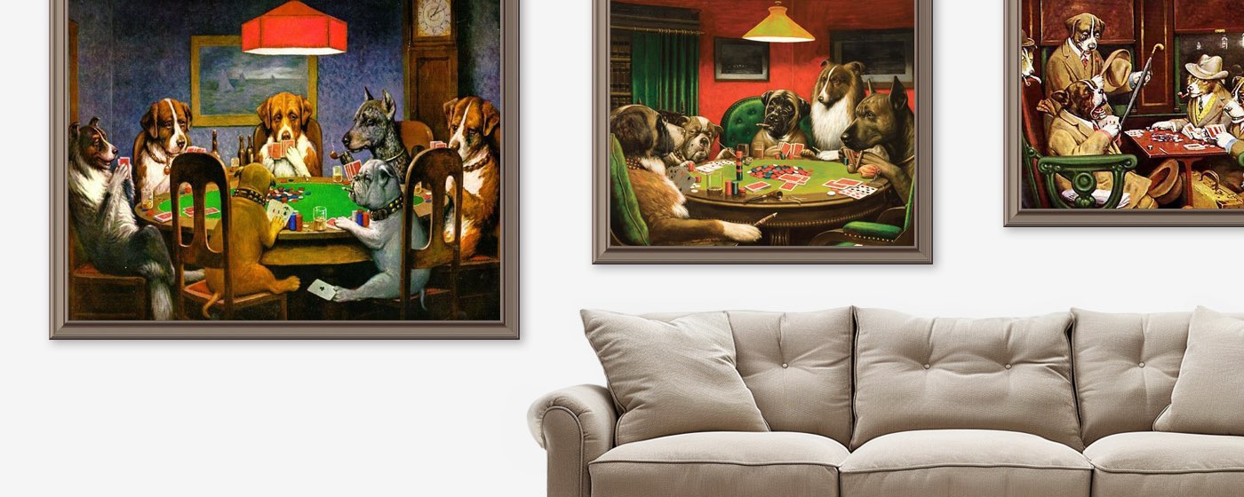 Coolidge’s Dogs Playing Poker Reproductions