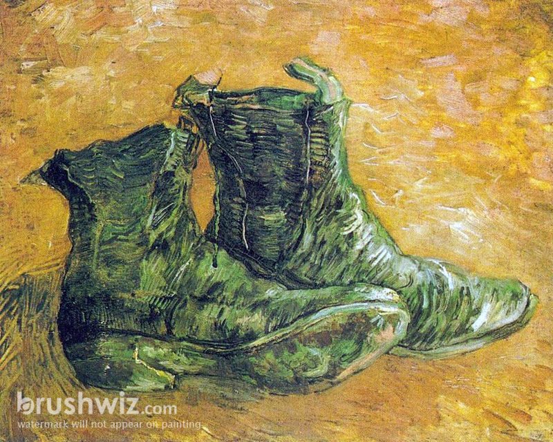 A Pair Of Shoes by Vincent Van Gogh Oil Painting Reproduction