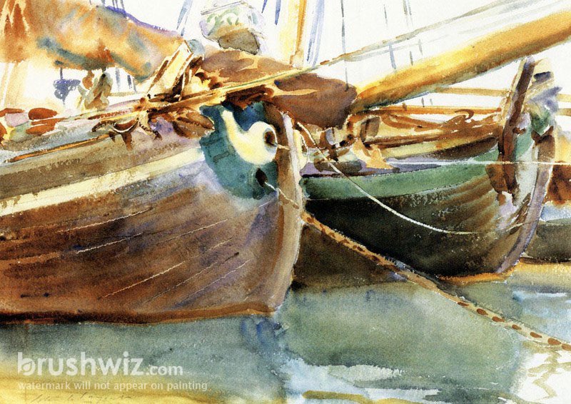 john singer sargent boat paintings