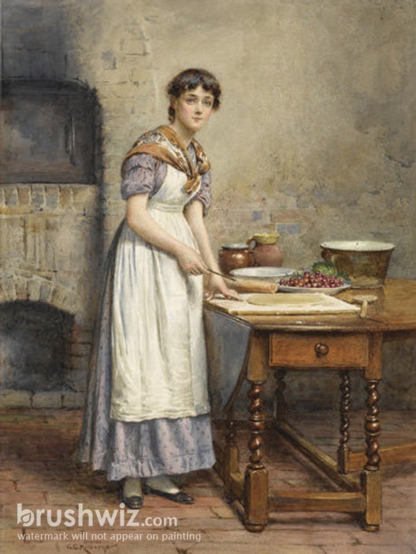 A Game of Chess by George Goodwin Kilburne