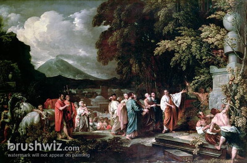 Cicero And The Magistrates Discovering The Tomb Of Archimedes by