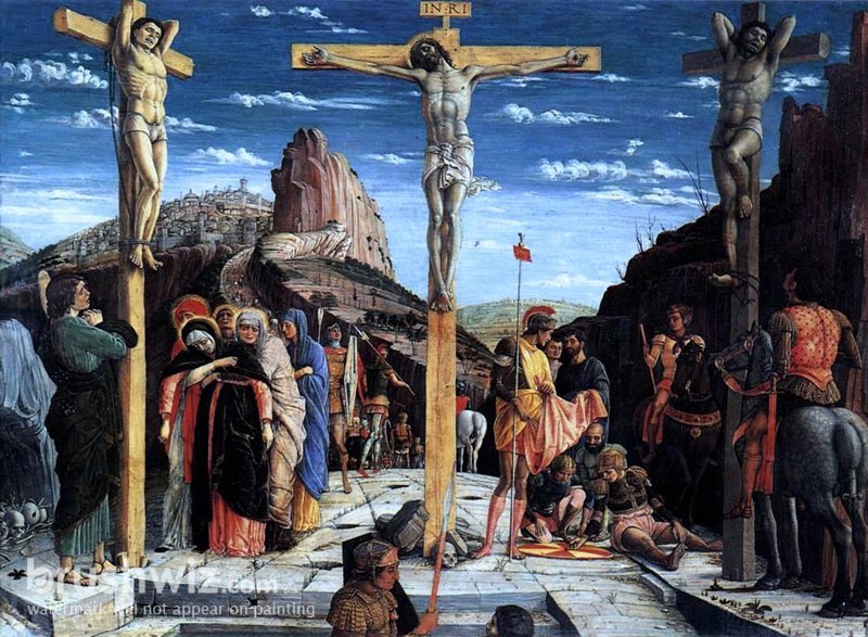 Crucifixion Predella - Center Panel Of The San Zeno-Altarpiece by Andrea  Mantegna - Oil Painting Reproduction