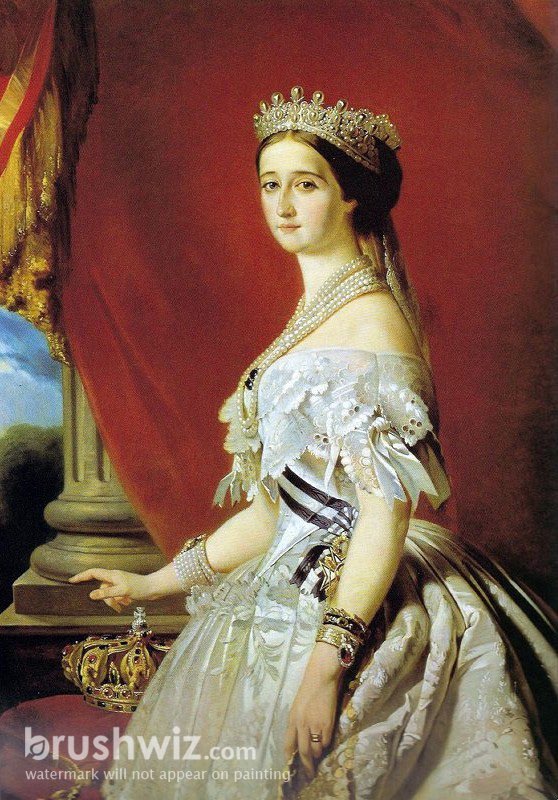 Museum Art Reproductions Portrait Of Empress Eugenie by Edouard