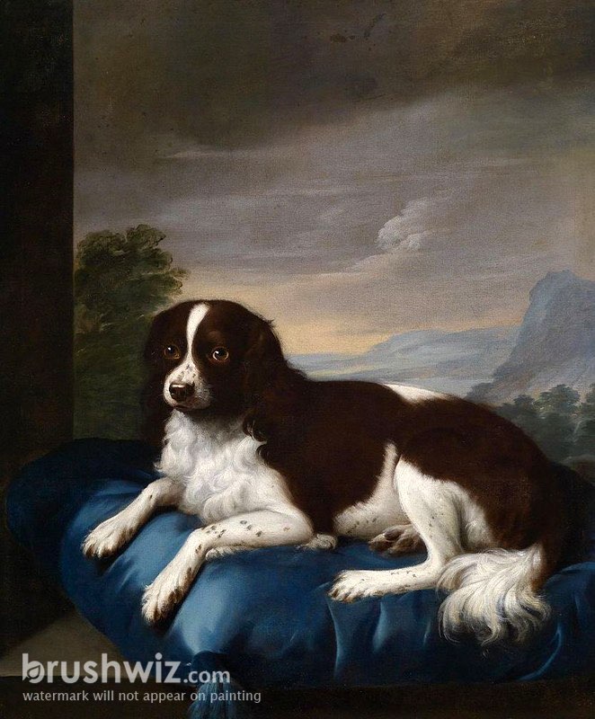 Springer Spaniel Portrait outlet Oil Painting