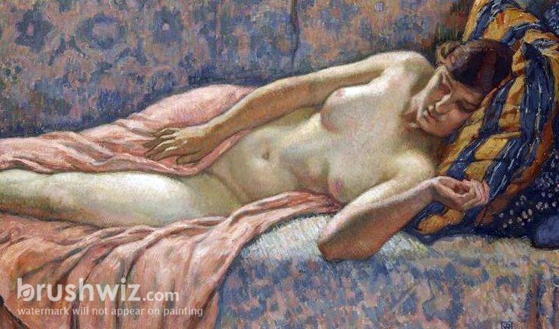 oil painting woman nude