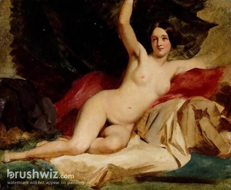 Female Nude In A Landscape by William Etty Oil Painting Reproduction