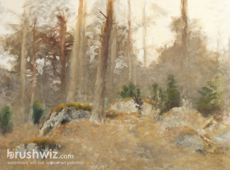 Landscape By Bruno Liljefors - Oil Painting Reproduction