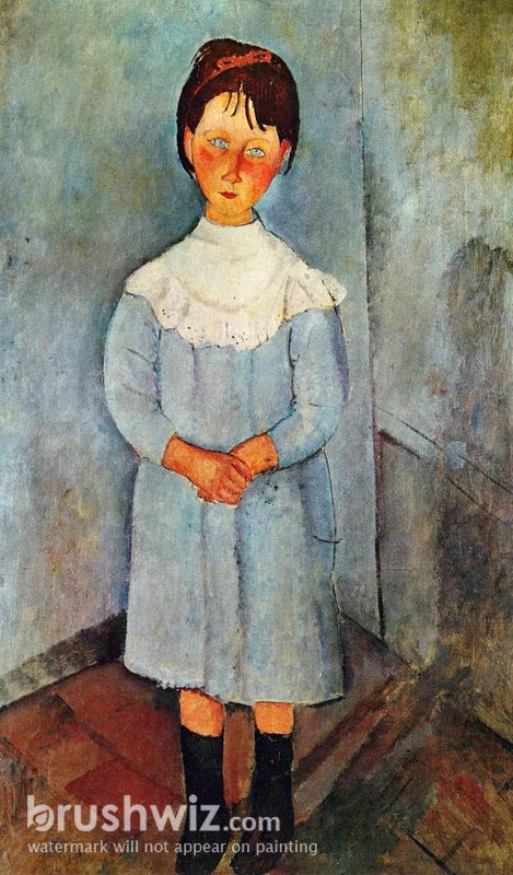 Museum Art Reproductions Portrait of a Woman 1 by Amedeo Modigliani  (1884-1920, Italy) | WahooArt.com