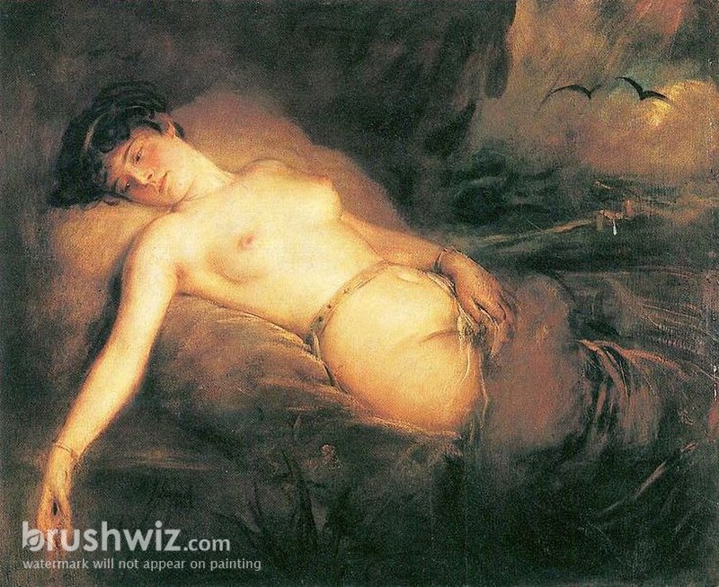 oil painting woman nude