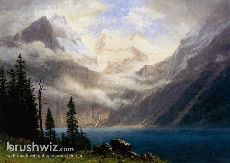 albert bierstadt mountain paintings