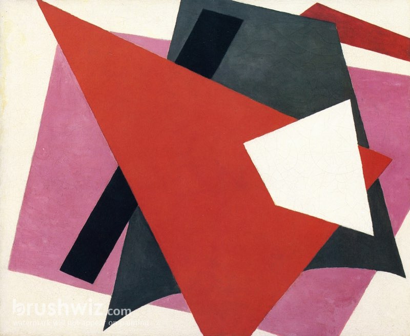 Painterly Architectonic by Lyubov Popova - Oil Painting Reproduction