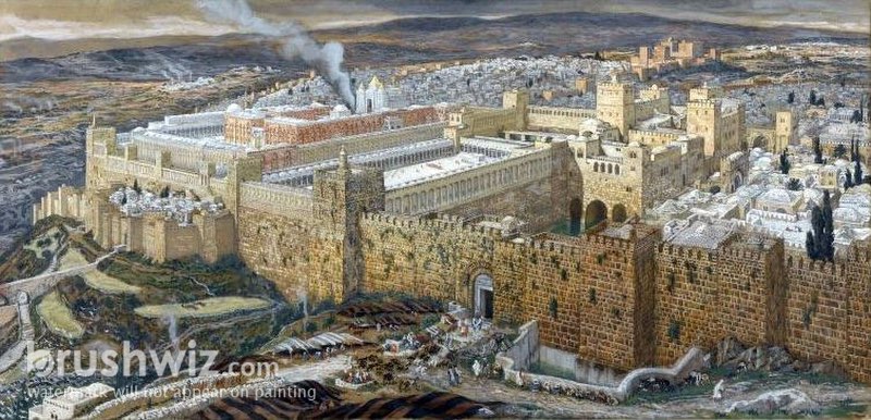 Reconstruction Of Jerusalem And The Temple Of Herod by James