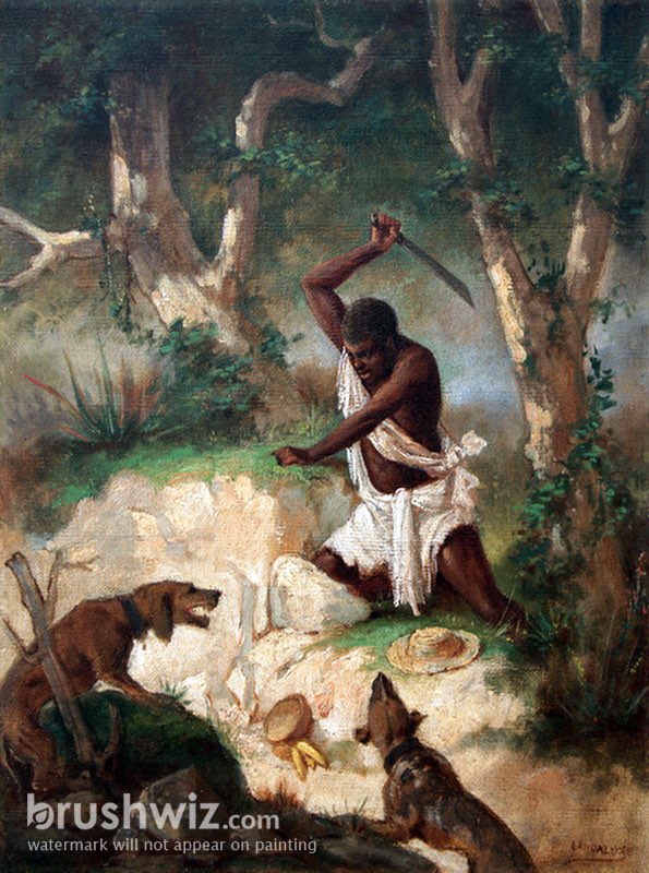 Slave hunting sale dogs