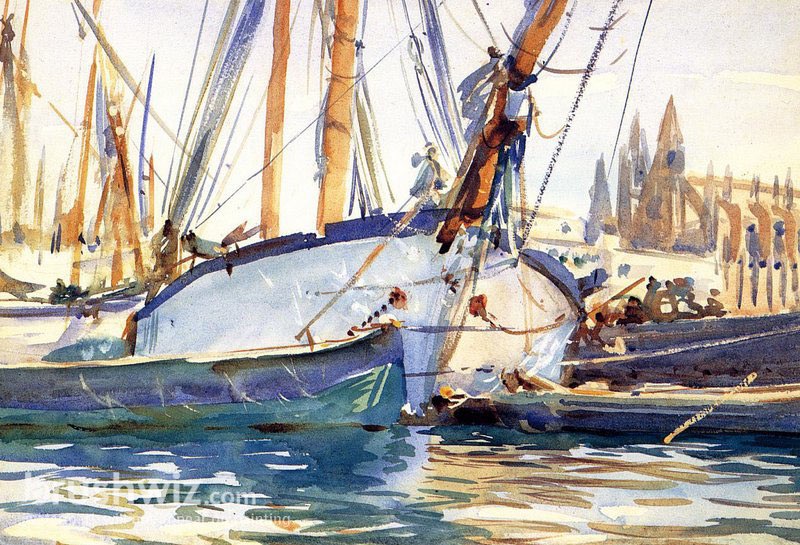 john singer sargent boat paintings