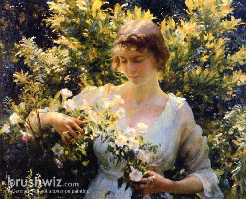 Summer Morning by Charles Courtney Curran - Oil Painting Reproduction