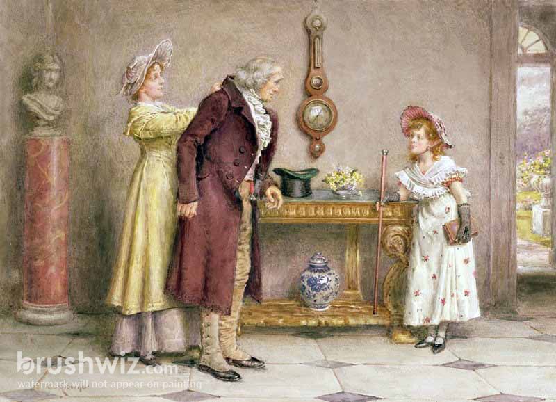 A Game of Chess by George Goodwin Kilburne