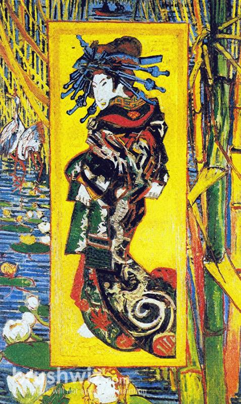 ARTCANVAS The Courtesan 1887 by Vincent Van Gogh Canvas Art Print 2024