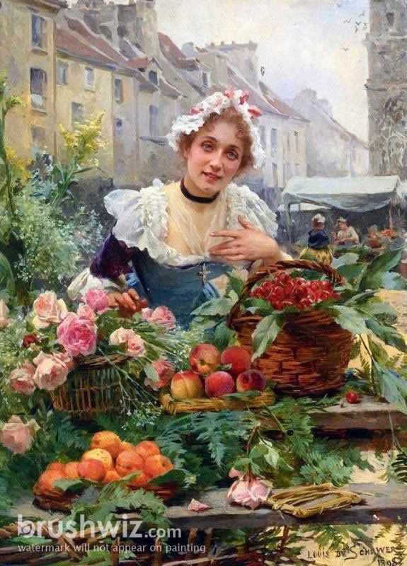 the flower seller painting