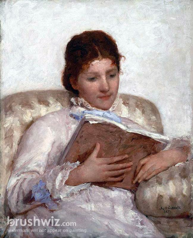 The Reader by Mary Cassatt - Oil Painting Reproduction