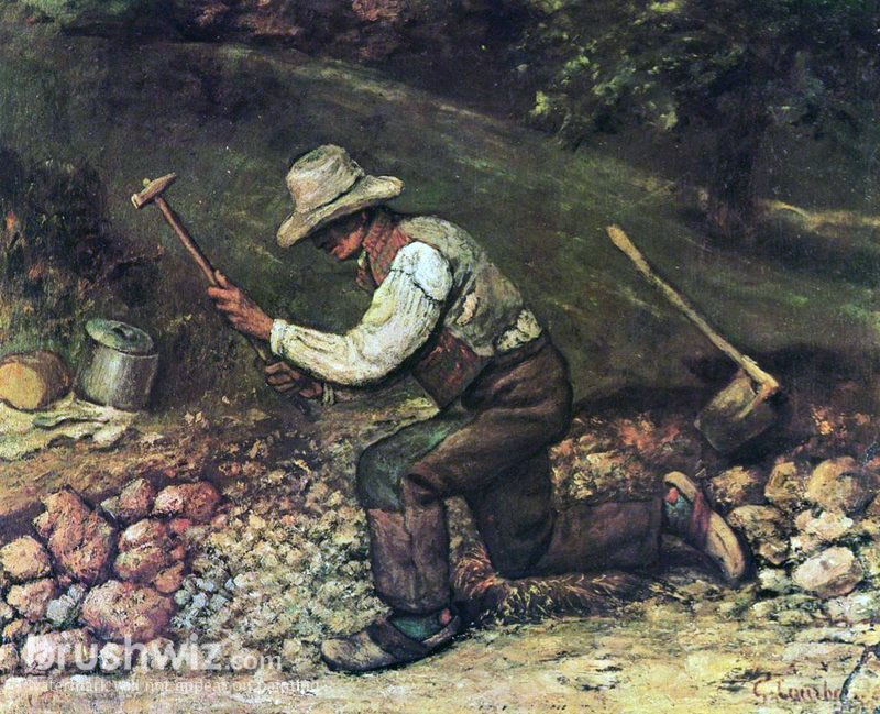 The Stone Breaker by Gustave Courbet - Oil Painting Reproduction