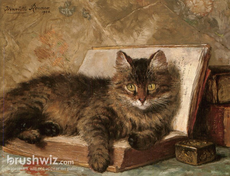 henriette ronner cat painting original