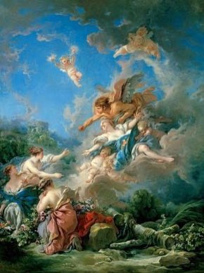 The Beautiful Kitchen Maid by Francois Boucher - Oil Painting Reproduction