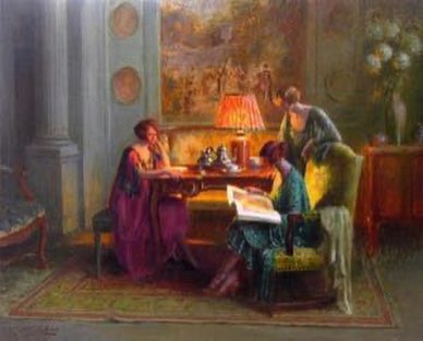 The Letter by Delphin Enjolras - Oil Painting Reproduction