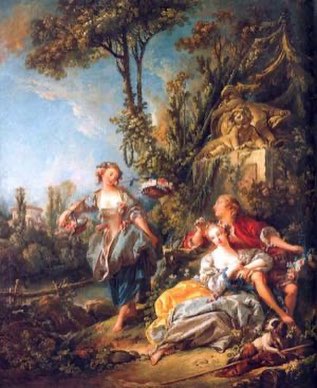 The Beautiful Kitchen Maid by Francois Boucher - Oil Painting Reproduction