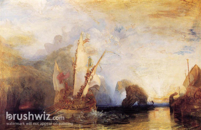 Ulysses Deriding Polyphemus by Joseph Mallord William Turner - Oil ...