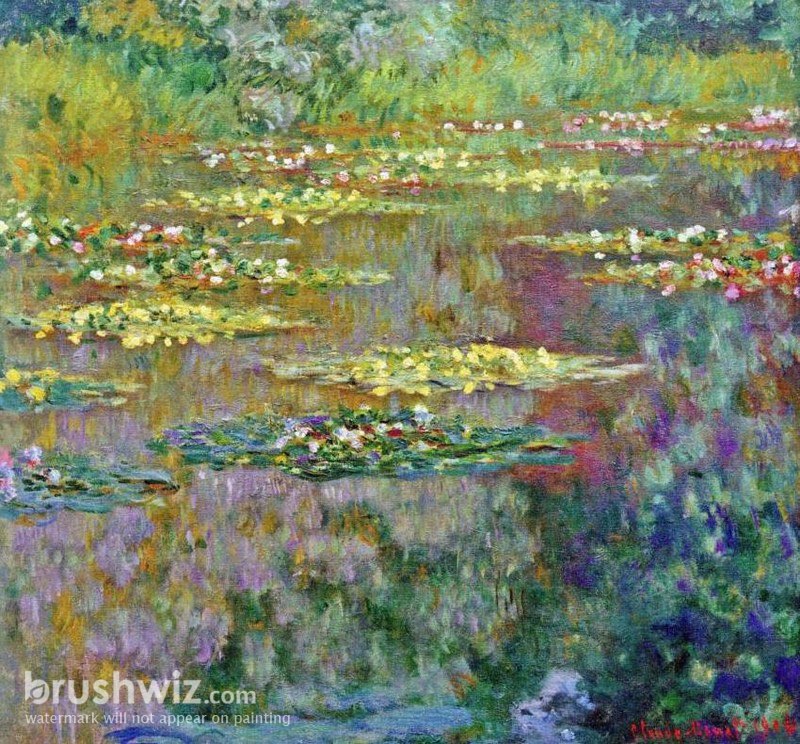 Water Lilies by Claude Monet - Oil Painting Reproduction